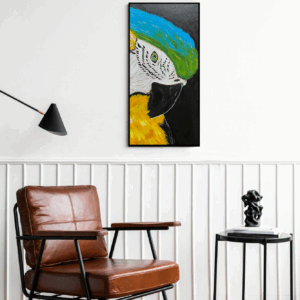 pintura acrilico ara ararauna